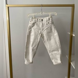 Zara boys white jeans